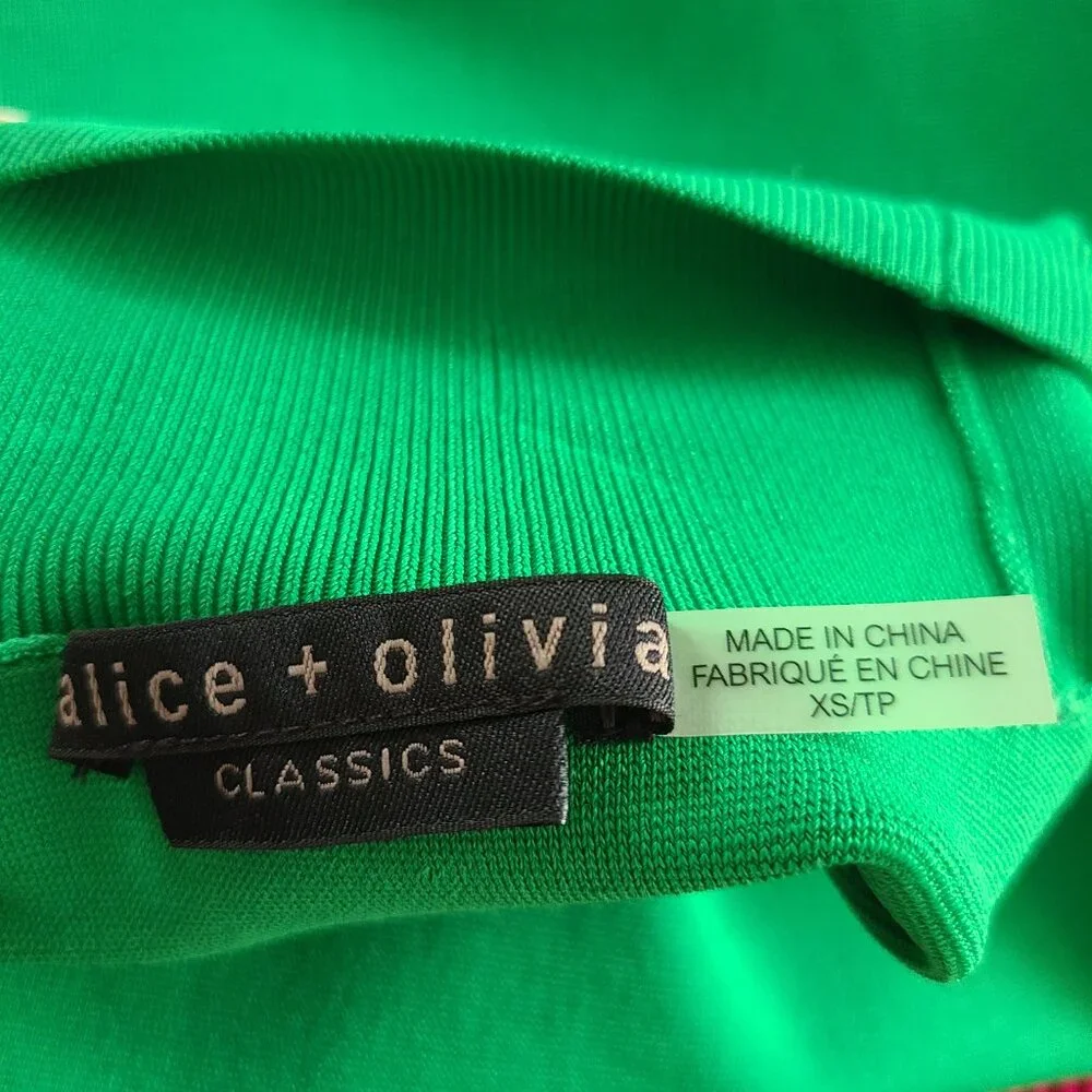ALICE + OLIVIA Darcey Green Tank Size XS - Picture 4 of 4